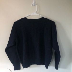 navy sweater